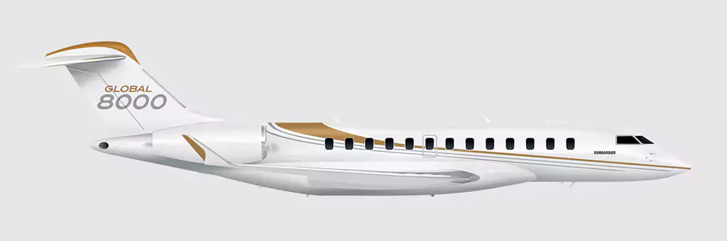 Private Jets Global 8000 
